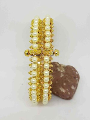 Exquisite Traditional Moti Bangles - Handcrafted Jewelry by Bhumi Art Jewellery