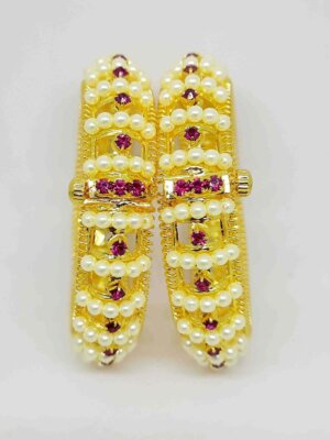 Exquisite Traditional Moti Bangles - Handcrafted Jewelry by Bhumi Art Jewellery