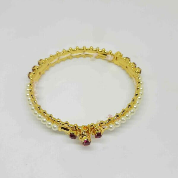Exquisite Traditional Moti Bangles - Handcrafted Jewelry by Bhumi Art Jewellery